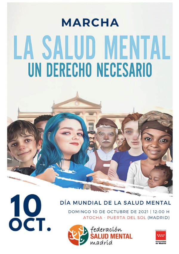 Marcha por la Salud Mental. Día Mundial de la Salud Mental 2021.
Actividades de divulgación sobre la Salud Mental
