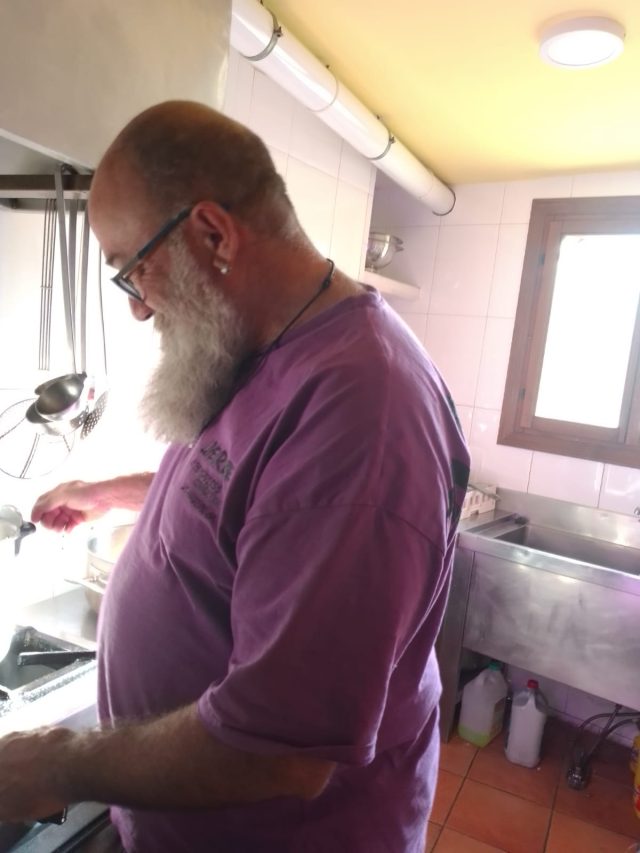 Nuestro gran amigo y cocinero Julio